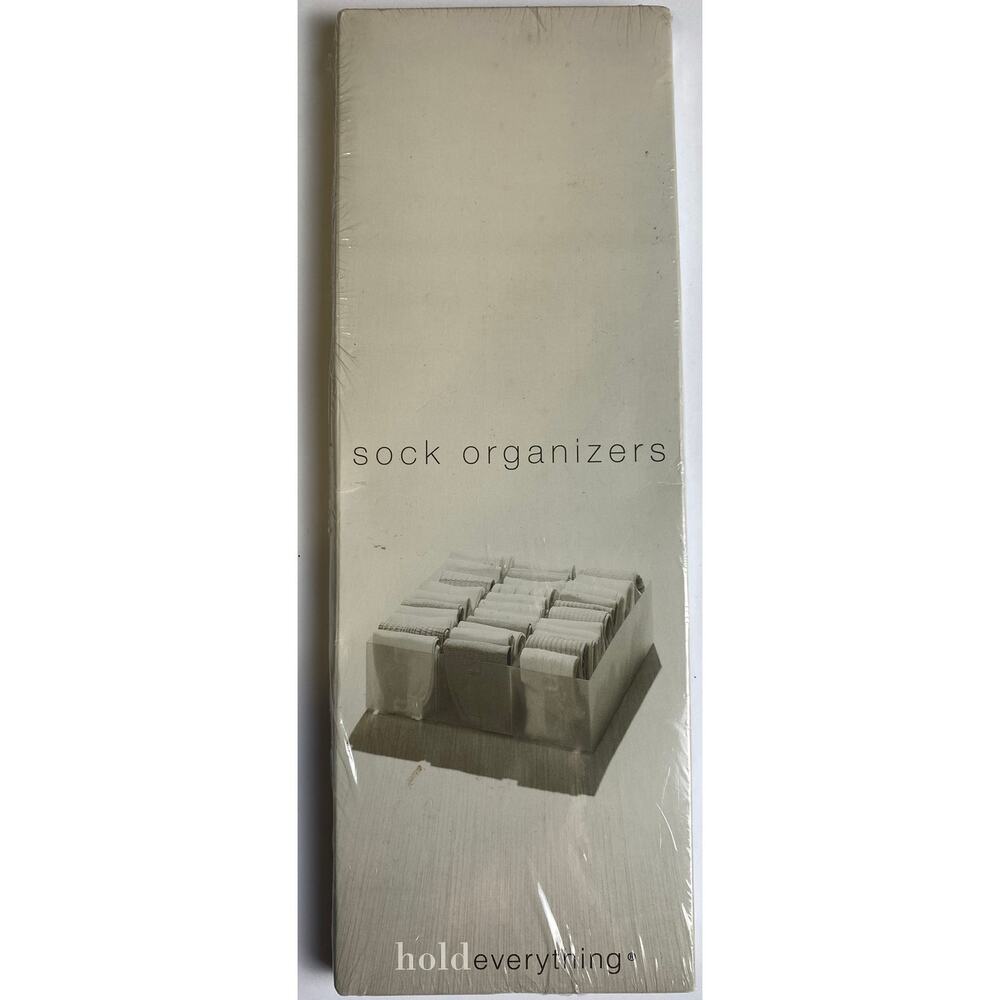Hold Everything Set of 3 Sock Organizers 12x4x3.5 Inches NIB